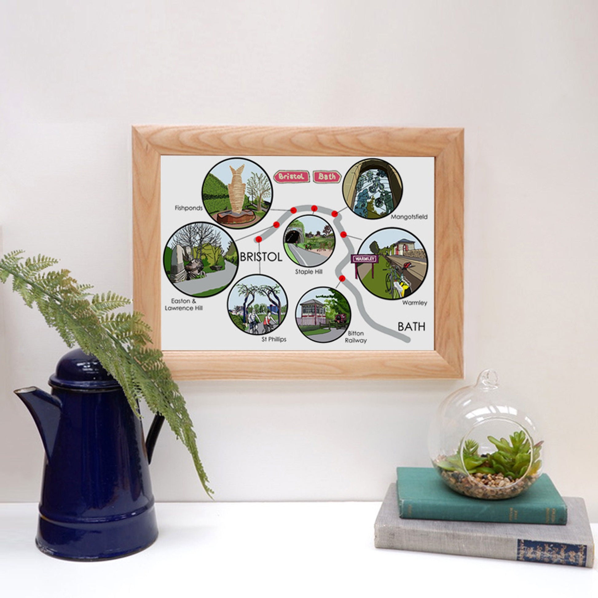 Bristol to Bath Cycle Path digital print wall art