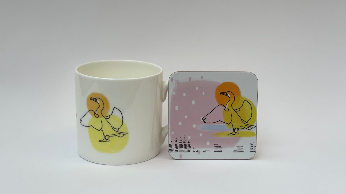 Cormorant Song Bone China Mug