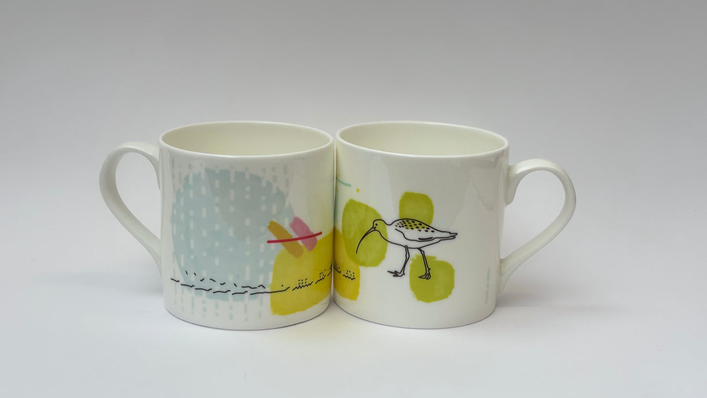 Water Bird Song Set Bone China Mug