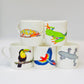 Set of Jungle Animal Bone China Mugs