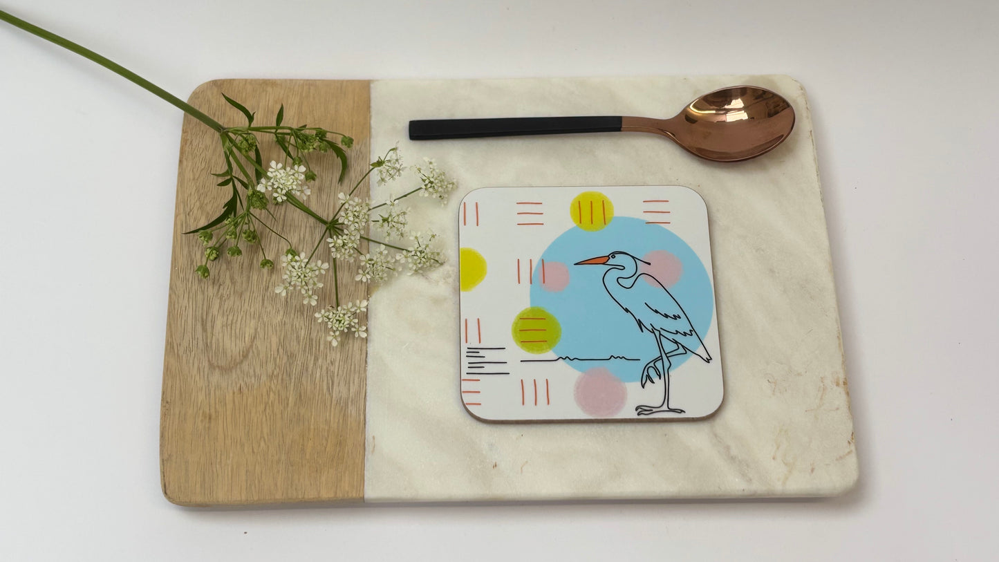 Heron Song Coaster