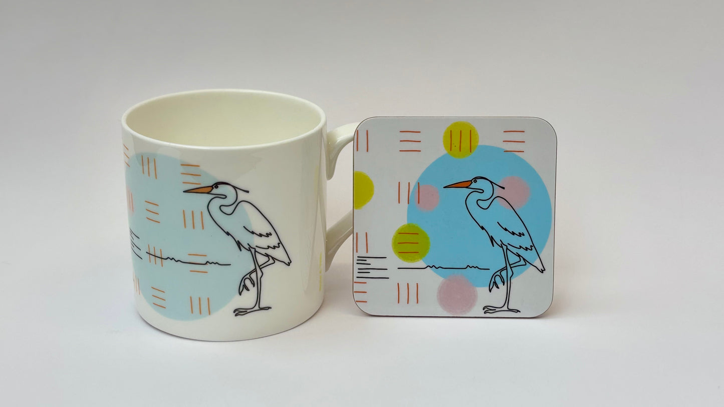 Heron Song Coaster