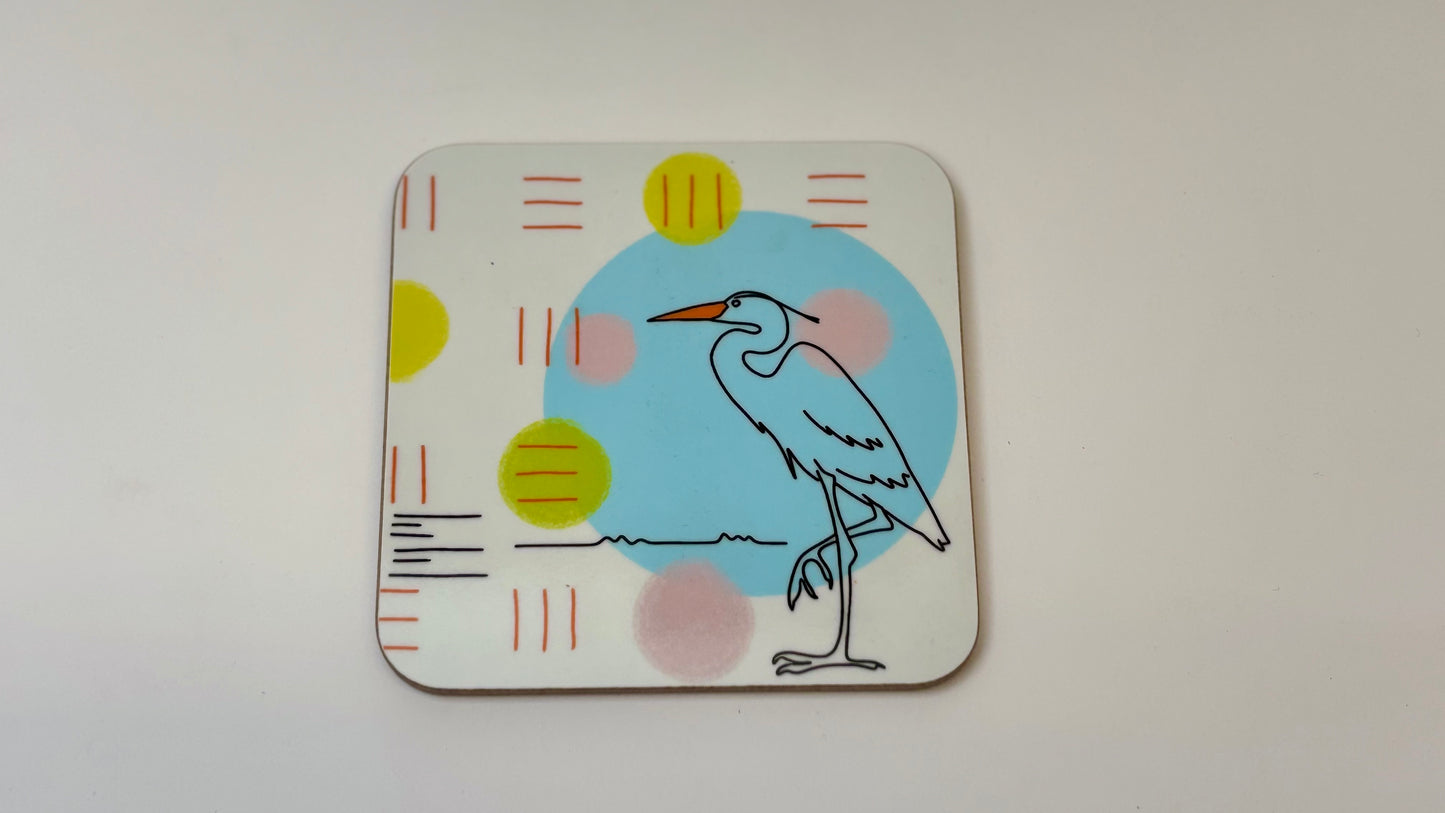 Heron Song Coaster