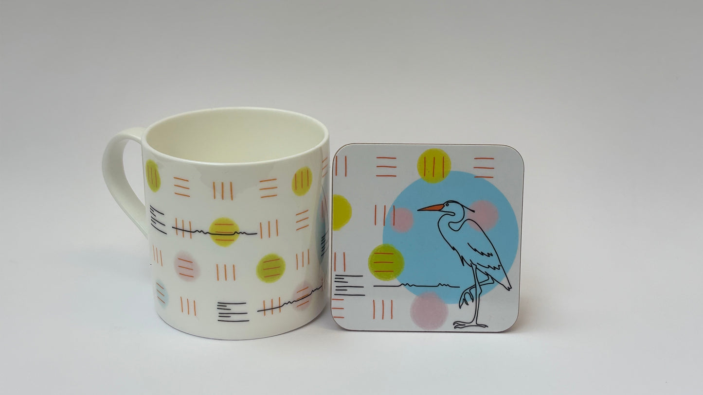 Heron Song Coaster