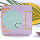 Pink Bone China Mug - Abstract Painting Collection