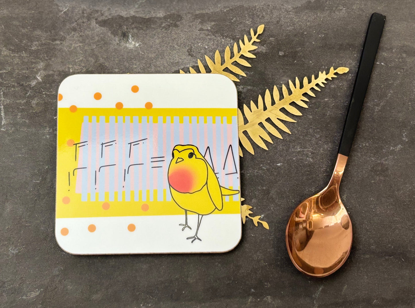 Robin Bird Song Coaster