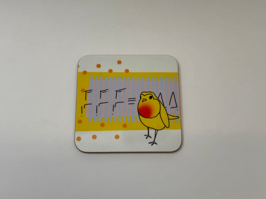 Robin Bird Song Coaster