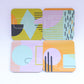 Abstract painting design coaster - Blue