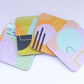 Abstract painting design coaster - Blue