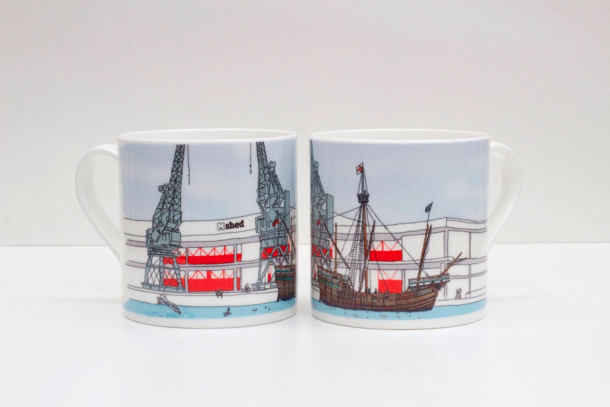 The Matthew Bone China Mug | Bristol Matthew Ship | The Matthew boat | Bristol Harbourside | Bone China Mug | Bristol Art | Mshed bristol