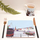 The Thekla Placemat with Redcliff Chruch in the background.