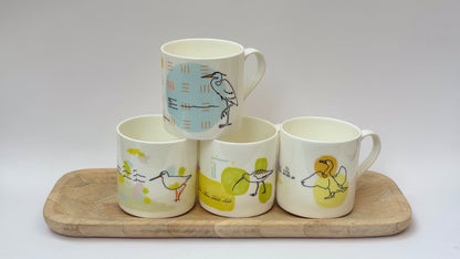 Water Bird Song Set Bone China Mug