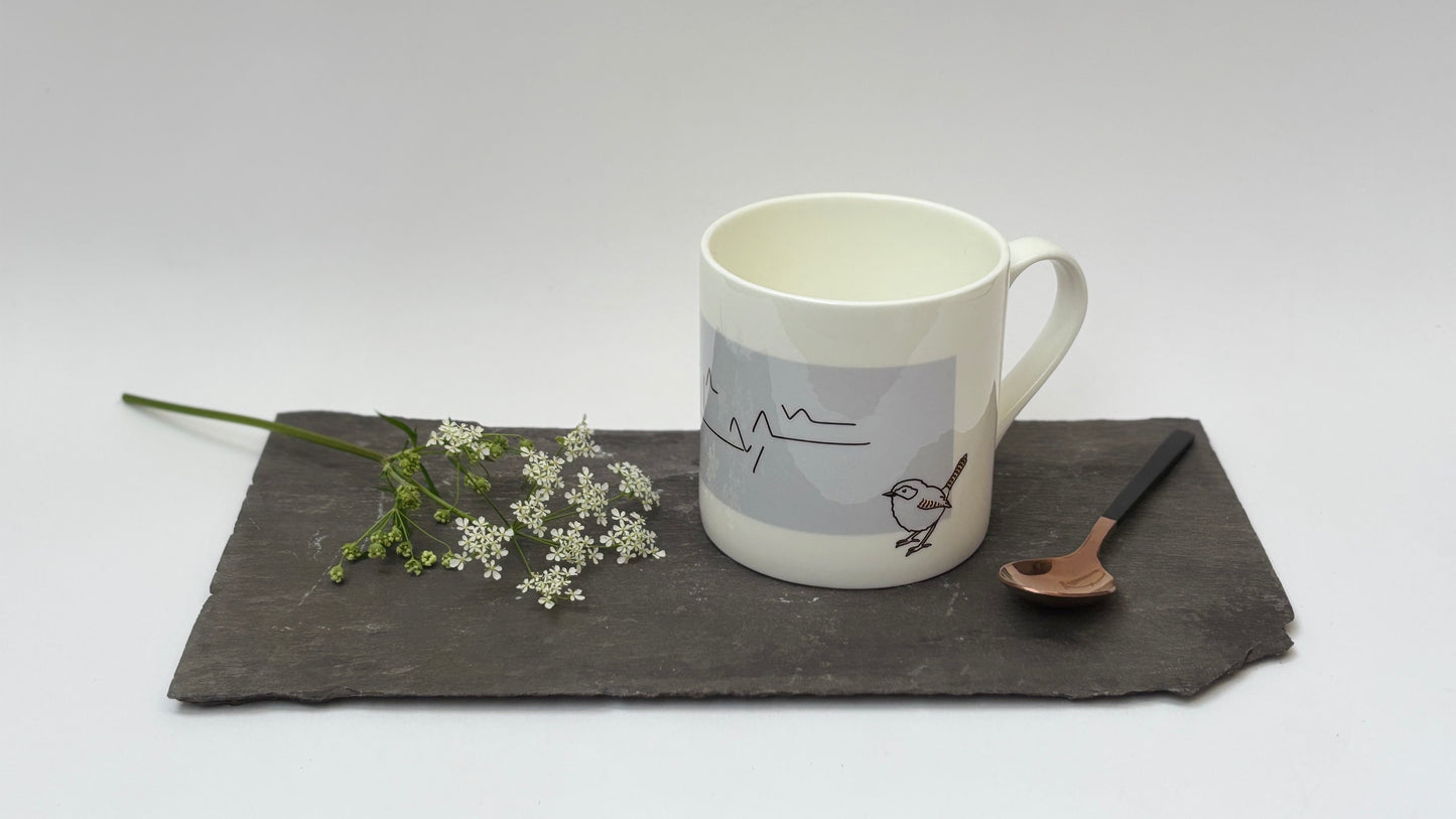 Blue Tit Song Bone China Mug