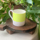 Sgraffito Lime Leaf Bone China Mug