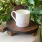 Orange Splatter Bone China Mug