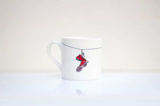 Shoe Laces Bone China Mug