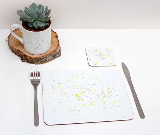 Yellow Splatter Placemat