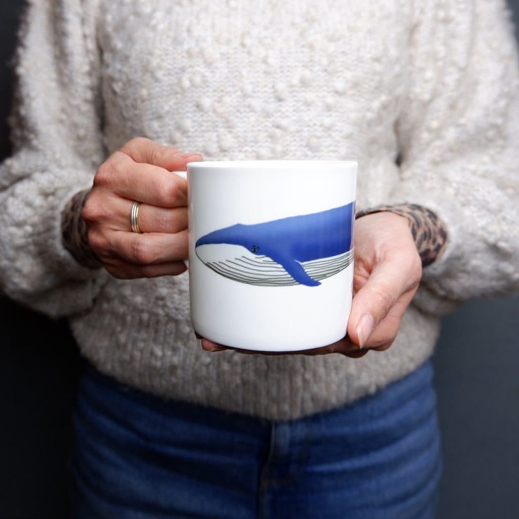 Set of Underwater Animal Bone China Mugs