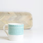 Sgraffito Ocean Bone China Mug