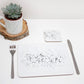 Black Splatter Placemat