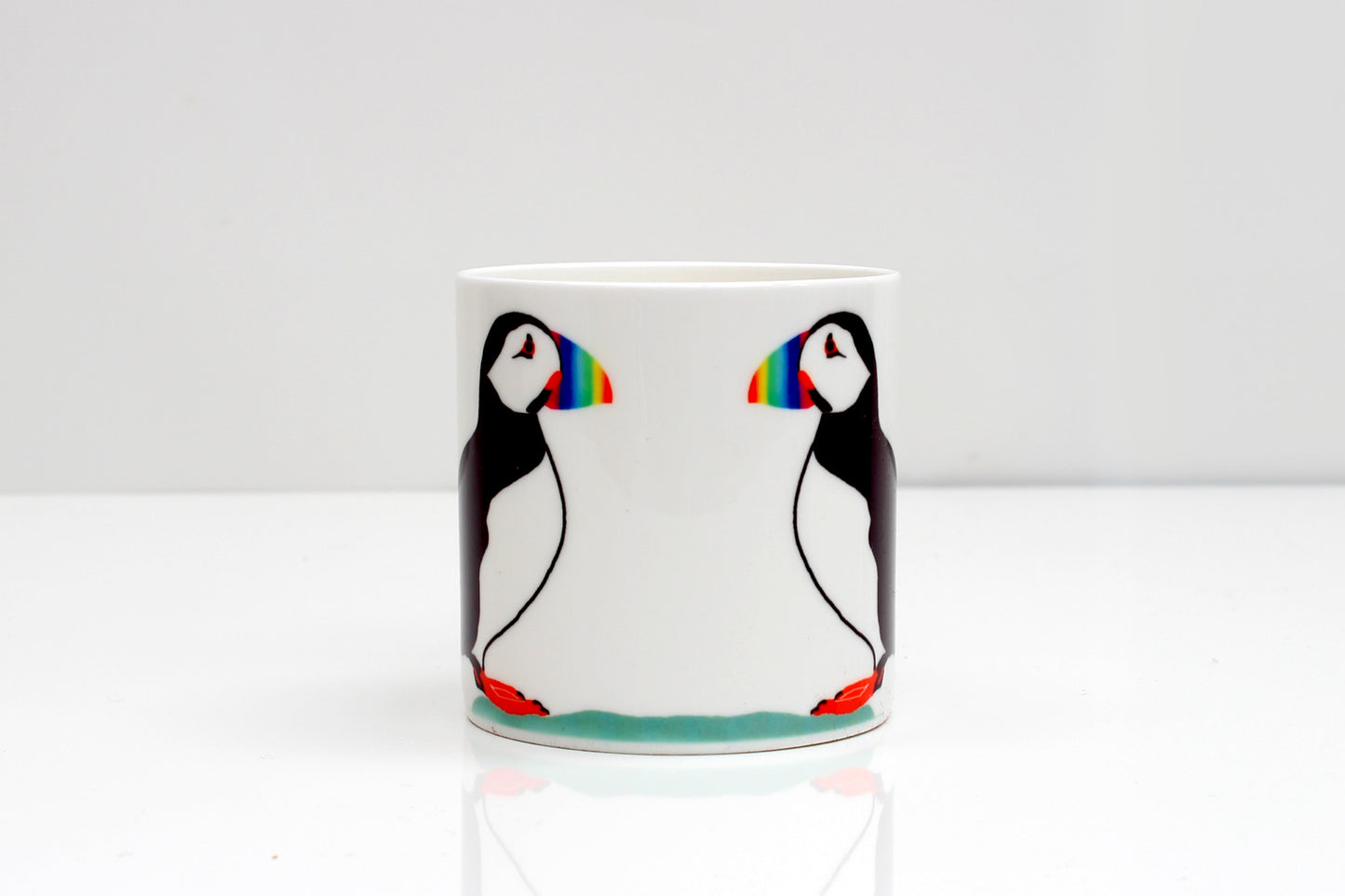 Puffins in Love Bone China Mug