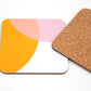 Pink|Green Dip Coaster