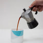 Teal|Grey Dip Bone China Mug