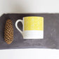 Sgraffito Orange Sand Bone China Mug