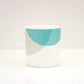 Teal|Grey Dip Bone China Mug