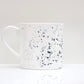 Black Splatter Bone China Mug