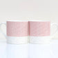 Sgraffito Pink Sunset Bone China Mug