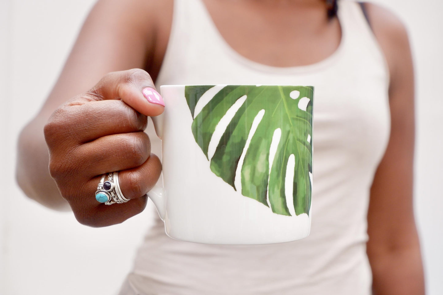 Cheese Leaf Bone China Mug