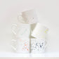 Yellow Splatter Bone China Mug