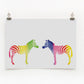 Rainbow Zebra  |  Digital Print