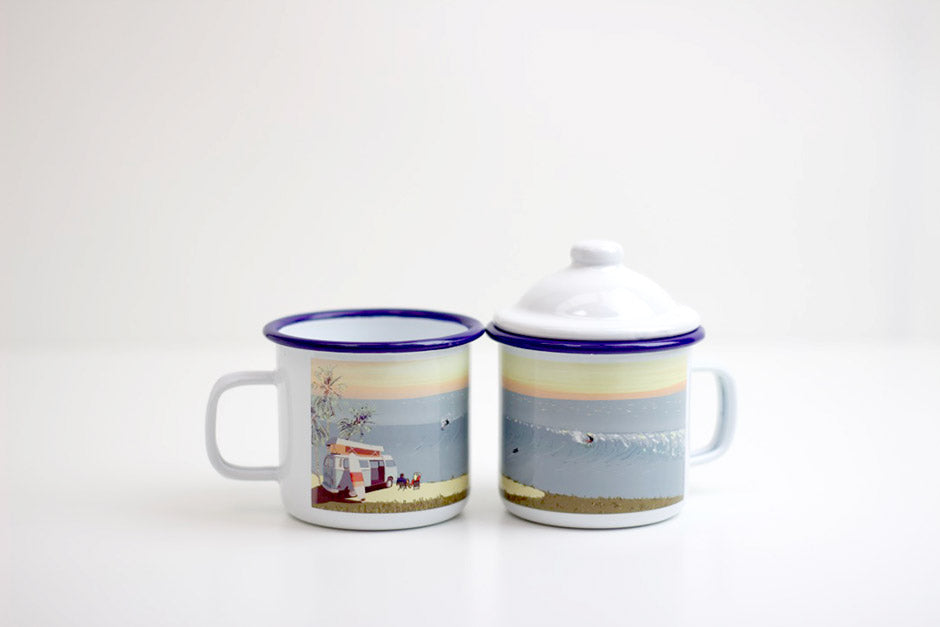 Get the Set: Weekend Explorer | Enamel Mugs With Lids