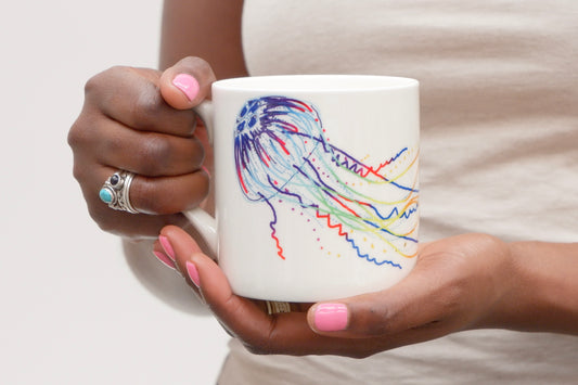 Jellyfish Bone China Mug