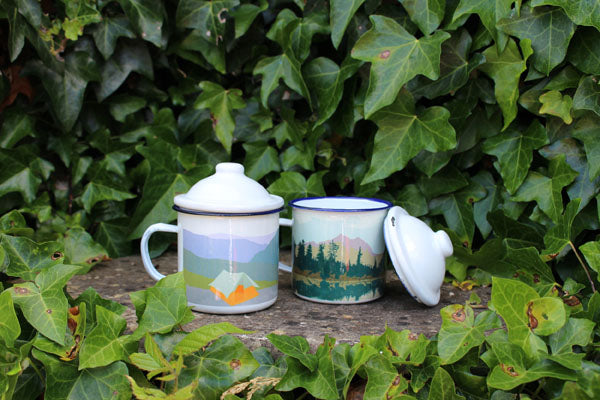 Weekend Explorer |  Lake & Forest Enamel Mug With Lid