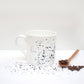 Black Splatter Bone China Mug