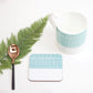 Sgraffito Blue Sea Coaster