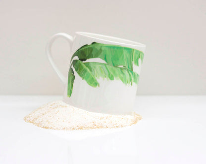 Banana Leaf Bone China Mug