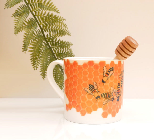Bees Bone China Mug