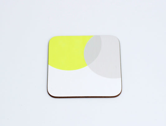 Lime|Grey Dip Coaster