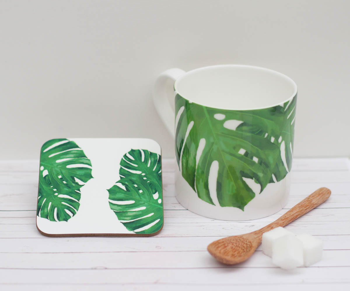 Cheese Leaf Bone China Mug