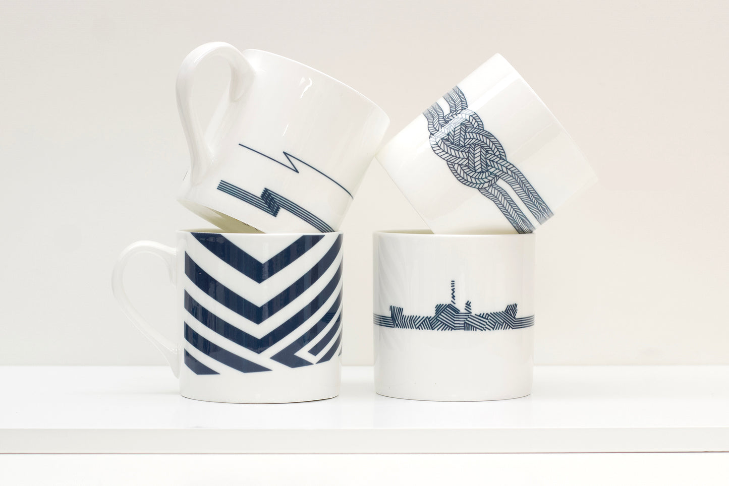 Dazzle Ship Bone China Mug