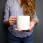 Yellow Splatter Bone China Mug
