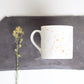 Orange Splatter Bone China Mug