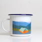 Seconds Tent enamel mug