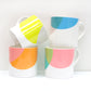 Teal|Grey Dip Bone China Mug