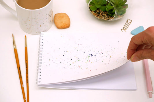 Paint Splatter Notebook