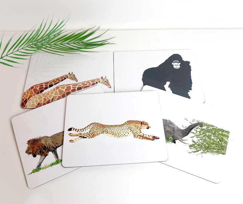 Set of Africa Animal Placemats